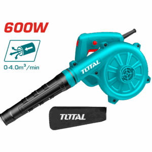 TOTAL Aspirator Blower 650W (Corded) – Variable Speed Control – 0-4.0m³/min Blowing Rate – No load speed; 0-16000rpm -2m Cable length