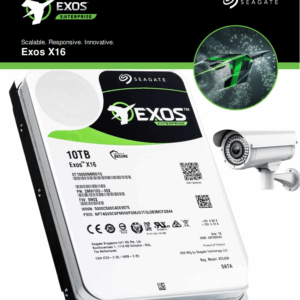 Seagate Exos X16 ST10000NM001G 10TB 7200RPM SATA 6Gb/s 256MB Cache Enterprise Hard Drive – 2.5M-Hour MTBF, PowerChoice™, Helium Sealed, RAID-Ready 24×7 Reliability
