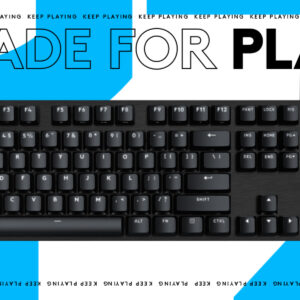 Logitech G412 SE Full-Size Mechanical Gaming Keyboard – Backlit Keyboard with Tactile Mechanical Switches, Anti-Ghosting, Compatible with Windows, macOS, QWERTY UK English Layout – Black