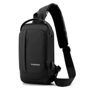 EZ EXP029 Multi-Use Black Sling Bag – Compact Crossbody Pack | Fashion, Wallet & Essentials – Unisex Everyday Bag