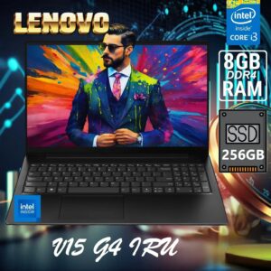 Lenovo V15 G4 IRU Intel® Core™ i3-1315U | 8GB DDR4 RAM ; 256GB NVMe SSD | 15.6″ FHD IPS Display | DOS | Intel® UHD Graphics | Business Black
