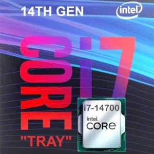 CPU Intel® Core™  i7-14700 – Core i7 14th Gen Raptor Lake 20-Core (8P+12E) 28-Threads ; LGA 1700 65W TDP ; 5.4 GHz Max Turbo Frequency ; Intel UHD Graphics 770 Processor | TRAY | 1 YEAR WARRANTY