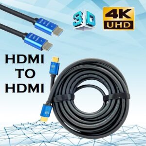 HDMI Cable | 1.5 meters , HDMI to HDMI Cable | Male to Male High Speed 18Gbps HDMI 2.0 Cord Supports 4K Ultra HD, 3D, 1080p, Ethernet Compatible for TV, Laptop, PC, Monitor & Projector