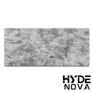 Hyde Nova Gray Texture Pattern Mousepad 90×40 | Extended XXL Desk Mat | Smooth Precision Surface | Non-Slip Rubber Base | Water-Resistant, Durable, Anti-Fray Edges