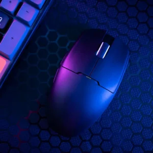 Dark Flash DFM80 Plus Tri-Mode Mouse | 800–12000 DPI, 100M Clicks, PAW3311 Sensor, 500mAh Battery, USB-C, Bluetooth & 2.4G | Lightweight & Ergonomic for Win/Mac/iOS/Android – Black