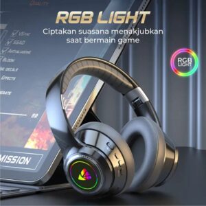 KISONLI A8 BLUETOOTH TYPE-C AUX RGB HEADSET
