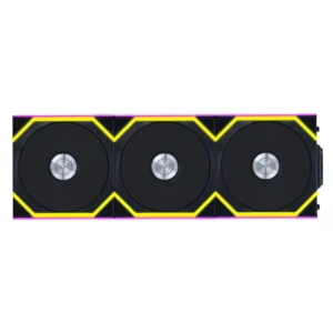 Lian Li UNI Fan SL Wireless Reverse Blade 120mm ARGB – Triple Pack, 2.4GHz Wireless RGB & Fan Control, Daisy-Chain, Controller Included, Black
