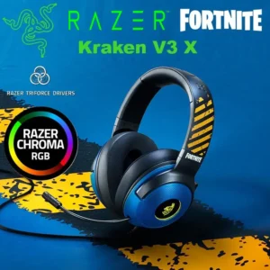 Razer Kraken V3 X Wired USB Gaming Headset: 285g Lightweight Build – Triforce 40mm Drivers – HyperClear Cardioid Mic – 7.1 Surround Sound – Chroma RGB Lighting – Fortnite Edition