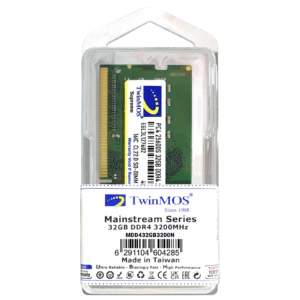 TwinMOS Mainstream Series 32GB DDR4 3200MHz Laptop RAM SO-DIMM | JEDEC Standard CL22 1.2V | Power-Efficient High-Performance Notebook Memory Upgrade Module