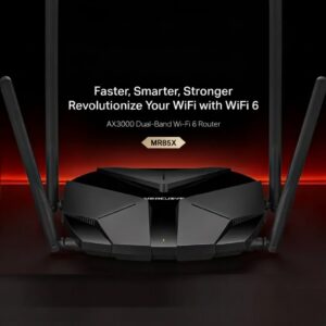 TP-Link MR85X AX3000 Dual-Band Wi-Fi 6 Router – 3 Gbps, 2.5G Multi-Gig Port, MU-MIMO & OFDMA, Beamforming, EasyMesh Compatible, Smart Connect, WPA3 & App Control