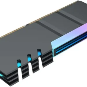 ASIAHORSE HAPTUFER ARGB RAM Heatsink for DDR4 & DDR5 – 5V Sync, 10 ARGB LEDs, Aura 3-Pin Connector, 134mm Length, Black Aluminum Cooling Cover