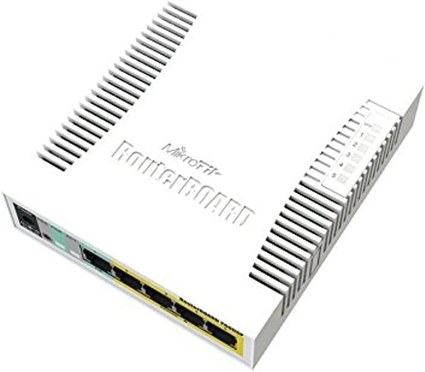 Mikrotik RB260GS 5 Gigabit Ethernet Ports and One SFP Cage / SOHO switch – supports Atheros Switch Chip , 53 W-30 V