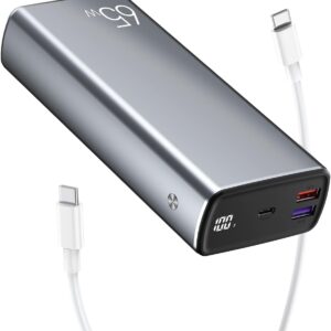 Portable Laptop Charger, PD 65W 30000mAh Power Bank USB C Fast Charging 3-Ports External Battery – UNIVERSAL COMPATIBILITY