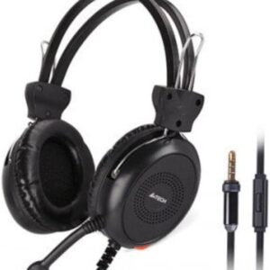 A4TECH HS-30 ComforFit Stereo Headset in Black – Headband Wearing style – Wired 2m Cable length