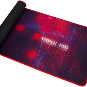 XTRIKE ME MP-206 XL Gaming Mousepad – 770x295x3mm, Black Futuristic Design, Non-Slip Rubber Base, Optimized Surface for Precision Tracking & Smooth Glide