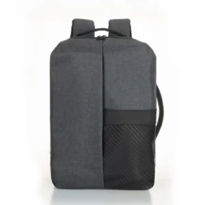 EZ W004 15.6″ Dark Grey-Black Backpack – Lightweight Laptop Bag with Small Pocket – Durable & Stylish for School, Work, and Travel