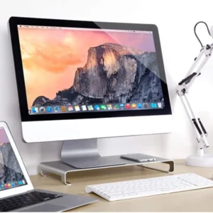 L22 Aluminum Monitor Stand , Ergonomic Riser for Monitors, Laptops & Office Devices