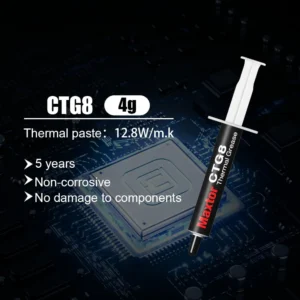 Maxtor CTG8D 4g Thermal Paste – 12.8 W/m·K Carbon-Based Heat Sink Compound for CPU/GPU/IC, Non-Conductive