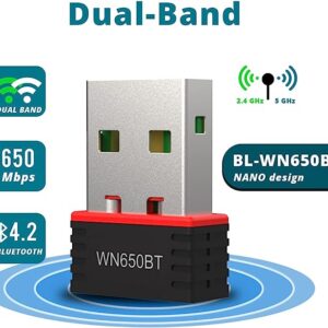 LBLINK USB BL-WN650BT NANO WIRELESS BLUETOOTH 4.2 + AC650M