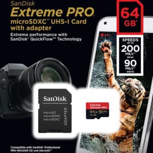 SanDisk 64GB Extreme PRO® microSD 200MB