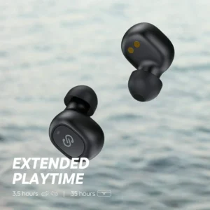 SoundPEATS TrueFree+ Wireless Earbuds – Bluetooth 5.0, Hi-Fi Stereo Sound, Active Noise Cancellation, Built-in Mic, 35 Hours Playtime, One-Step Pairing, Black