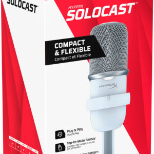 HYPERX SOLOCAST WHITE WIRED USB MICROPHONE