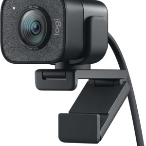 Logitech for Creators StreamCam Premium Webcam for Streaming and Content Creation, Full HD 1080p 60 fps, Premium Glass Lens, Smart Auto-Focus, for PC/Mac – Graphite