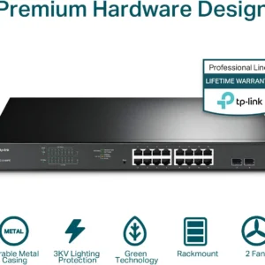 TP-Link TL-SG1218MPE | 16 Port Gigabit PoE Switch | Easy Smart Managed