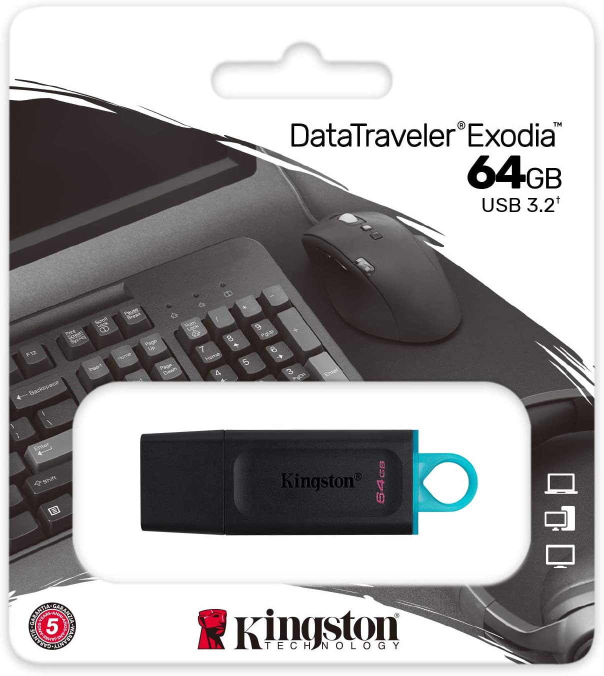 USB KINGSTON 64GB DataTraveler Exodia USB 3.2 DTX/64GB