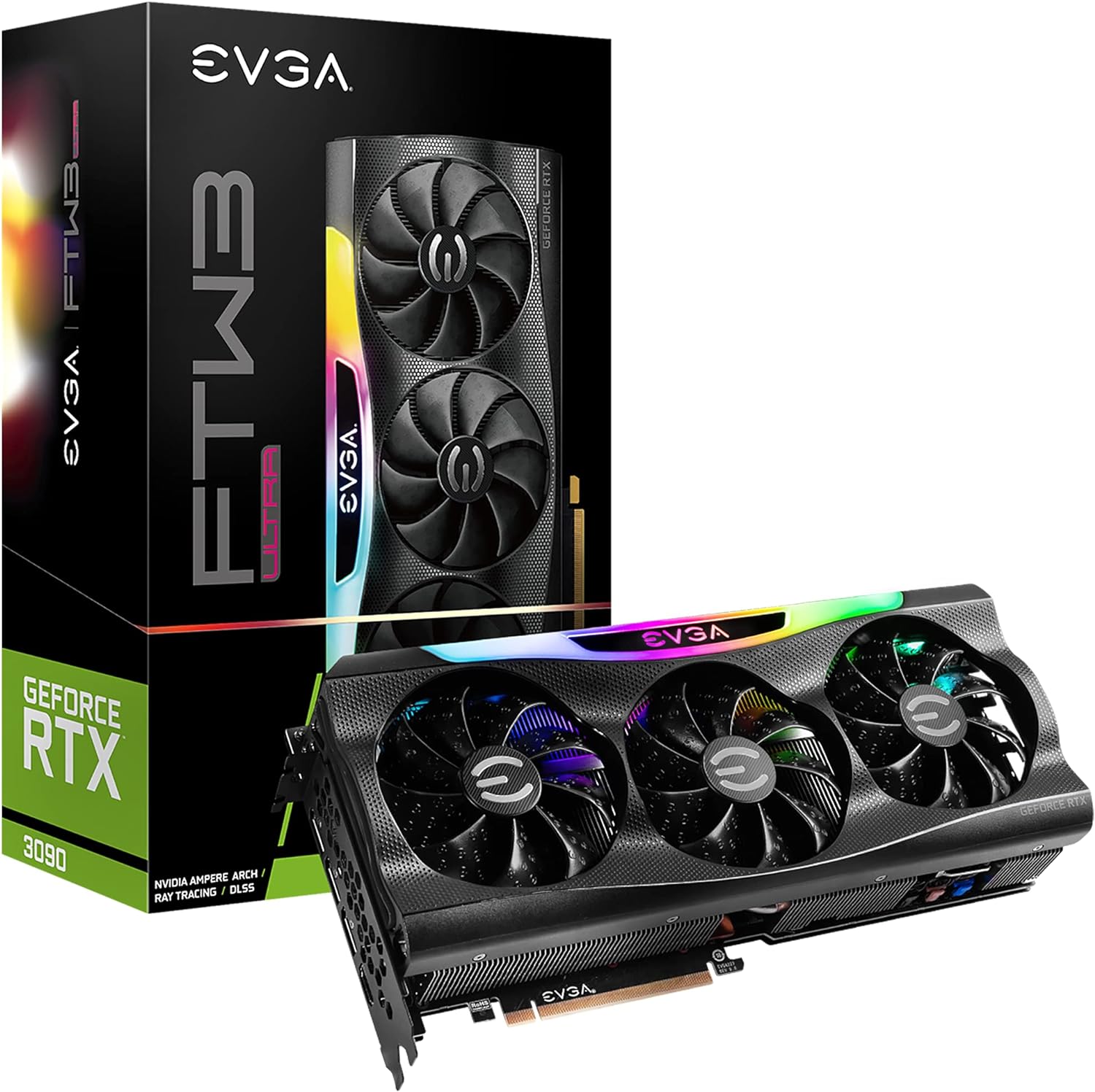 EVGA RTX 3090 FTW3 Ultra Gaming, 24GB GDDR6X “USED- NO BOX”