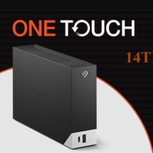 Seagate One Touch 14TB Desktop External Hard Drive, With Built-In Hub, USB-C and USB 3.0 Port, Compatible with Windows and Mac, Seagate Toolkit Backup Software Included, Black | STLC14000400