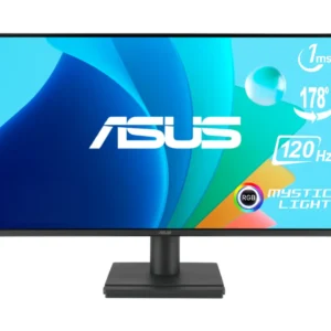 ASUS VA249HG Eye Care Gaming Monitor – 23.8” Full HD IPS, 120Hz, 1ms MPRT, Adaptive-Sync, Frameless, HDMI/VGA, Low Blue Light, VESA Wall Mount