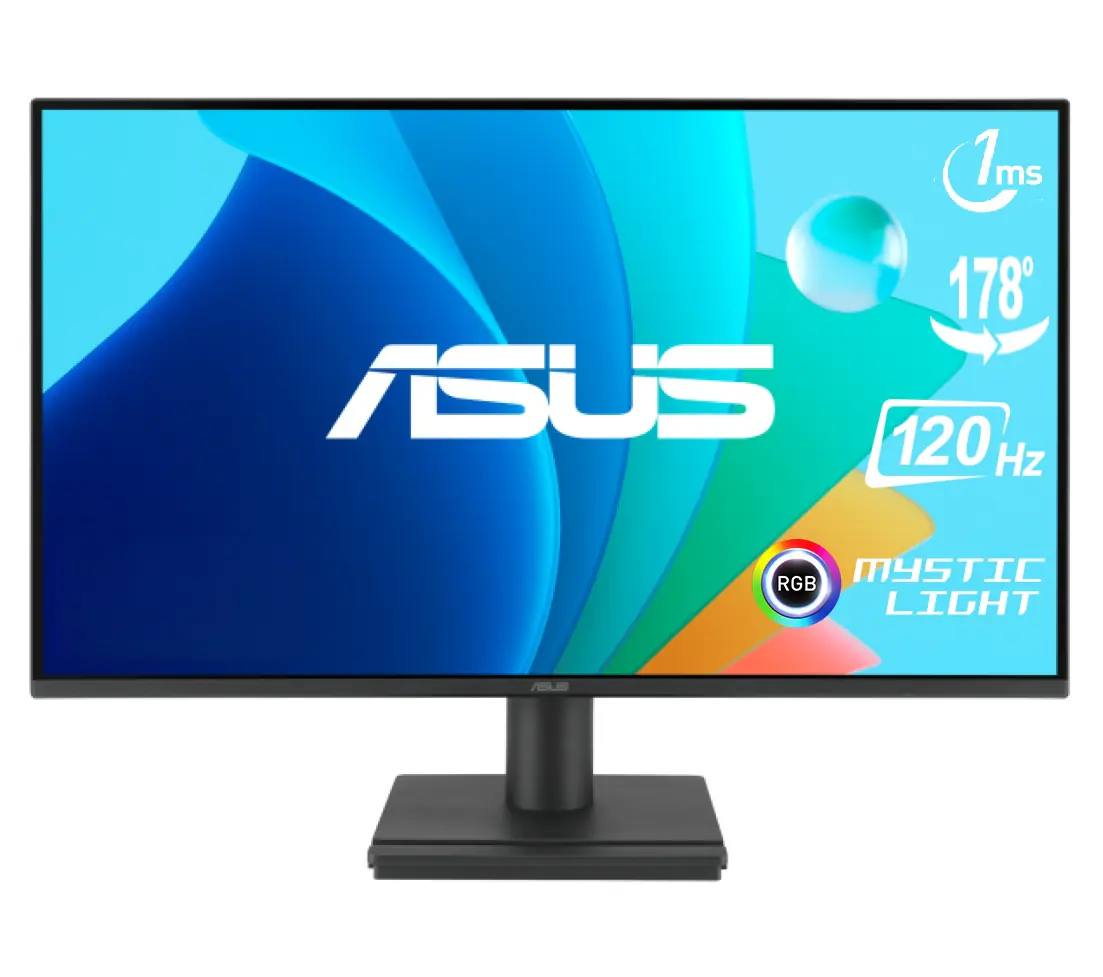ASUS VA249HG Eye Care Gaming Monitor – 23.8” Full HD IPS, 120Hz, 1ms MPRT, Adaptive-Sync, Frameless, HDMI/VGA, Low Blue Light, VESA Wall Mount | 6 MONTHS WARRANTY