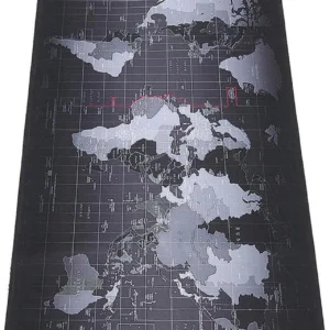 Map Design Mouse Pad L – 900×400×3mm, Smooth Cloth Surface, Non-Slip Rubber Base, Anti-Fray Edges, Washable, Supports Full Keyboard & Mouse, All Sensor Compatible