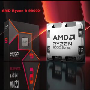 AMD Ryzen 9 9900X CPU Processor – Ryzen 9 9000 Series Granite Ridge (Zen 5) 12-Core 4.4 GHz – Socket AM5 120W Supports PCIe 5.0 – Unlocked for Overclocking – Radeon Graphics Processor | BOXED 100-100000662WOF | 1 YEAR WARRANTY