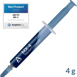 ARCTIC MX-4 4 grams – Premium Performance Thermal Paste for All Processors (CPU, GPU – PC), Very high Thermal Conductivity, Long Durability, Safe Application