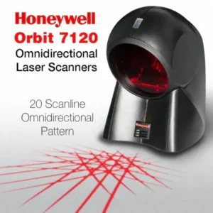 Honeywell MK7120 Orbit Omnidirectional Barcode Scanner: 20-Line Scan Pattern, 1,120 Scans Per Second, Adjustable Scan Head, RF EAS Antenna for Tag Deactivation, Flash ROM for Firmware Updates, Energy Efficient