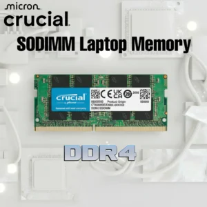 Crucial 16GB DDR4-3200 SODIMM Laptop Memory With 1.2V Low Voltage, CL22 Timings, Unbuffered Design, JEDEC Profile, Micron Reliability, High-Speed Multitasking Performance , One Single Notebook  Memory Module | CT16G4SFRA32A 