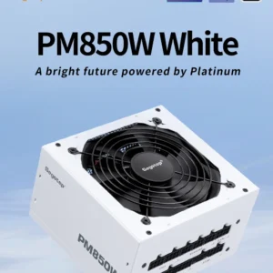 Segotep PM850W | 850W Fully Modular Power Supply | 80+ Platinum | ATX 3.1 | PCIe 5.1 Ready | AI Temp Control | Clean Aesthetic, Peak Efficiency | White