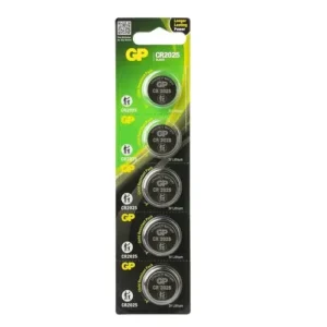 Lithium CR2032 3V Button Cell Batteries – 5-Pack, Long-Lasting Power for Watches, Car Remotes & Medical Devices