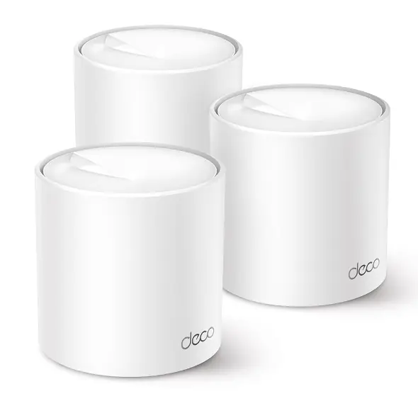 TP-Link Deco X50 AX3000 Mesh WiFi 6 System (3-Pack) – Seamless Coverage up to 6,500 ft², AI-Driven Mesh, 3 Gbps Speed, Gigabit Ports, HomeShield Security & App Control
