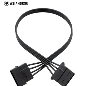 ASIAHORSE Molex Male to Molex Female Extension Cable – Durable Pure Copper Wires, High-Grade Plastic, Easy Plug & Play Installation for Stable Power Connections