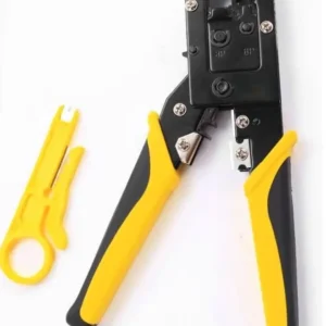 MINGLU ML-D3268 Modular Crimping Tool – RJ45/RJ11 Dual-Use 8P 6P Network Cable Pliers, Wire Stripper & Cutter, All-in-One