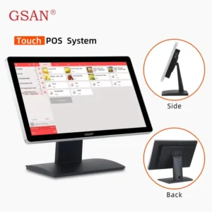 GSAN GS-18.5 Touch Monitor – 18.5″ Capacitive Touchscreen, 1366×768 HD, 16:9, VGA/HDMI/USB/DC Inputs, Black