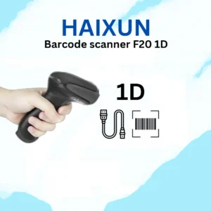 Haixun F20 USB 2D Barcode Scanner – Handheld CMOS Reader with Auto-Sensing, 300 Scans/Sec, Plug & Play for POS, Retail, Warehouse, Logistics