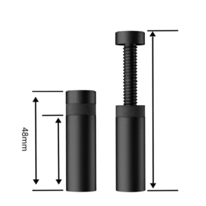 ASIAHORSE GPU Support Bracket – Adjustable Lifting Jack for Graphics Cards, 48mm to 80mm Height, Anti-Sag Design, Black Metal Build, Compact & Lightweight, Black