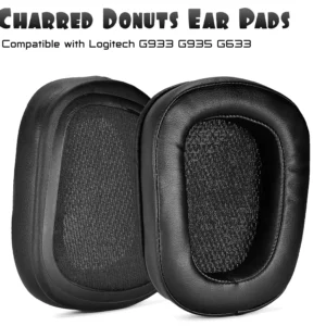 Charred Donuts Replacement Ear Pads For Logitech G935 G635 G933 G633 Headsets – High-Elasticity Cushions, Noise Filtering, Waterproof, Breathable Fabric & Ultimate Comfort Design
