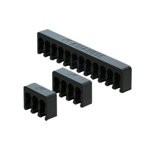 ASIAHORSE J-Model Cable Combs 1-Pack (24x Set) | 4x24Pin, 12x8Pin, 8x6Pin | Premium Black Plastic | Fits 3.4mm PSU & Extension Cables | Cable Management Accessory