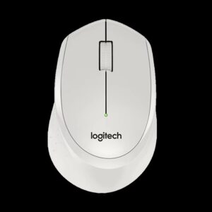 Logitech M330S Silent Plus Wireless White Mouse: Silent Clicks, 2.4GHz Wireless, Ergonomic Design, Long Battery Life, Ideal for Work, Study, and Everyday Use.