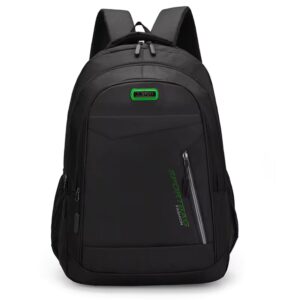 EZ W051 15.6″ Lightweight Waterproof Nylon Backpack – Multi-Functional Hiking, Travel & School Bag – Green (EXP023)